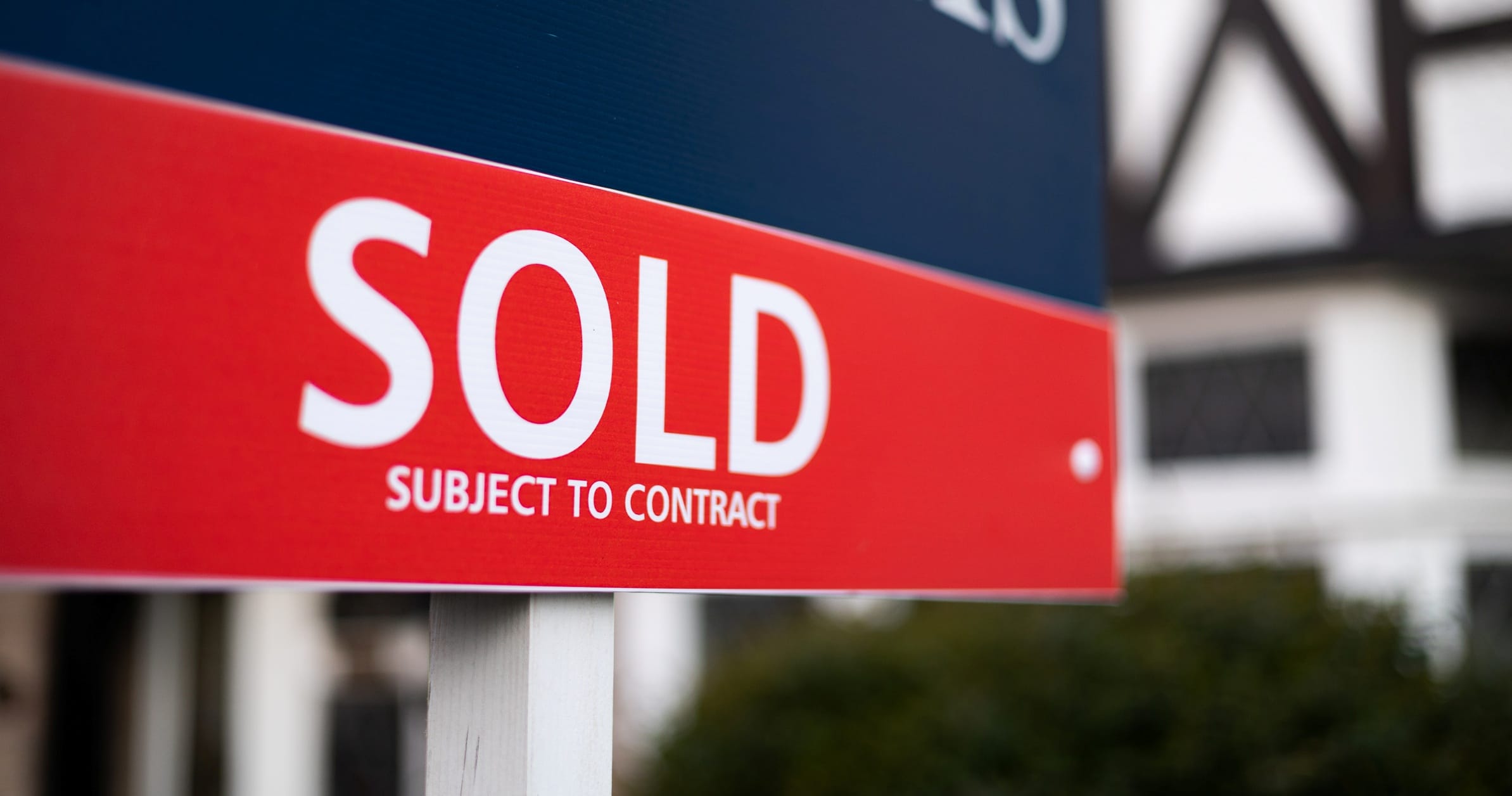 A for sale sign.