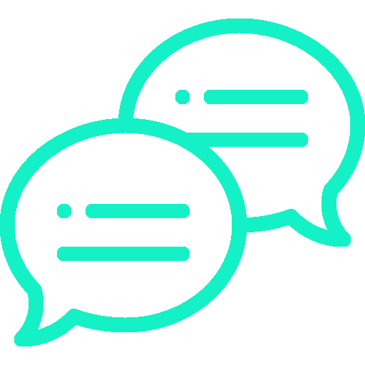 speech-bubble (1) An icon depicting two speech bubbles